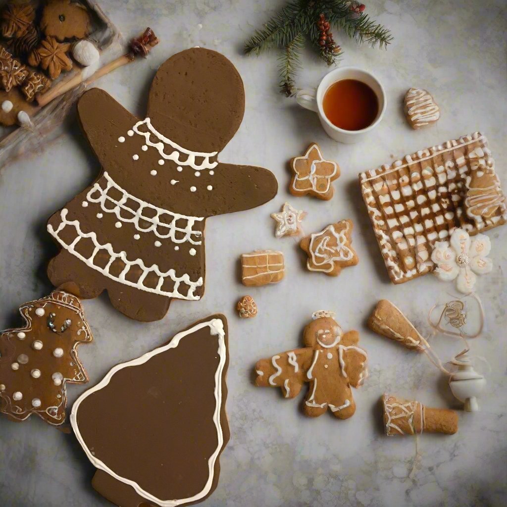 Everything Dawn Bakery Candle Treats Fake Cookies Gingerbread set of 6 Fake Cookies Gingerbread Christmas