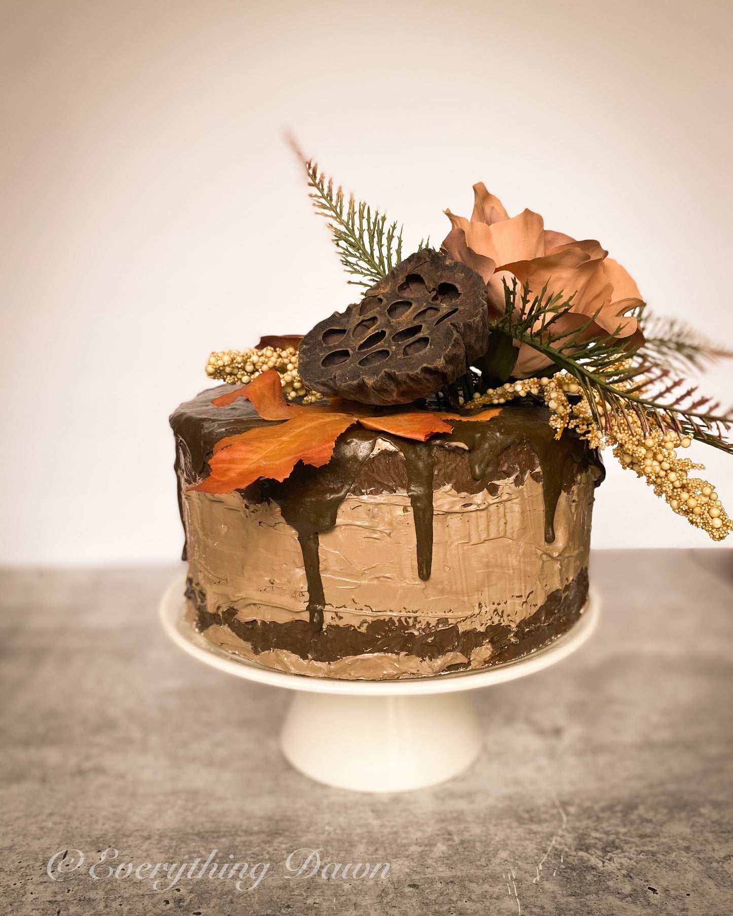 Everything Dawn Della Dark Chocolate Naked Fake Cake