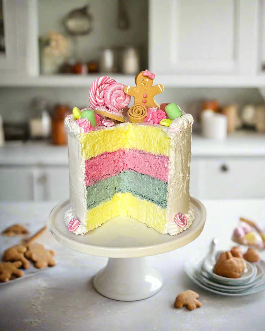 Everything Dawn Fake Cake Candy Land-y Gingerbread Fake Cake