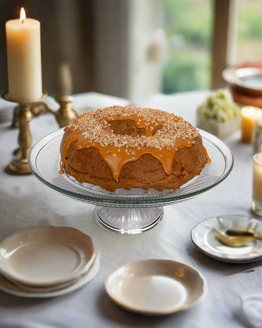 Everything Dawn Fake Cake Caramel Pecan Faux Bundt Cake from Everything Dawn