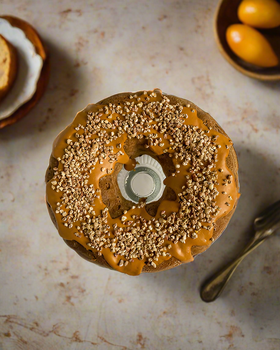 Everything Dawn Fake Cake Caramel Pecan Faux Bundt Cake from Everything Dawn