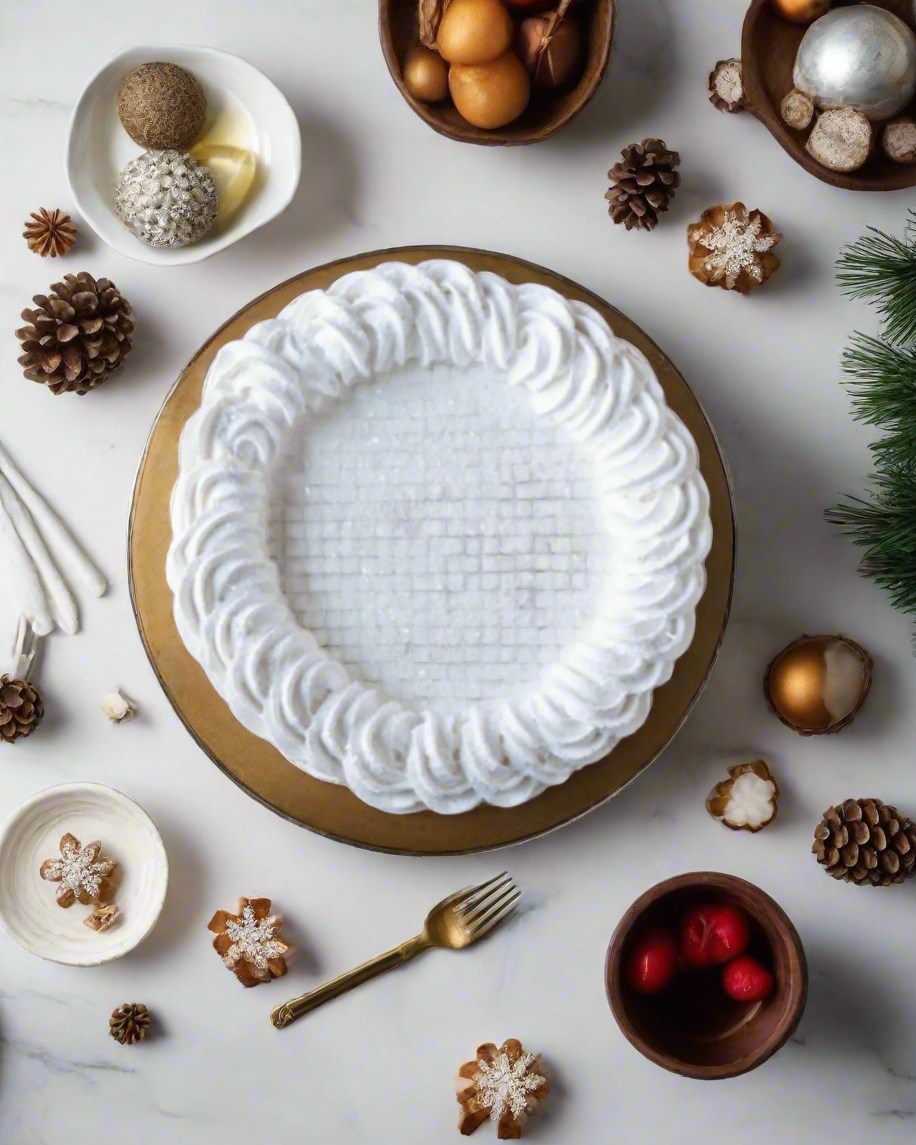 Everything Dawn Fake Cake Faux Cake in Glistening Snow