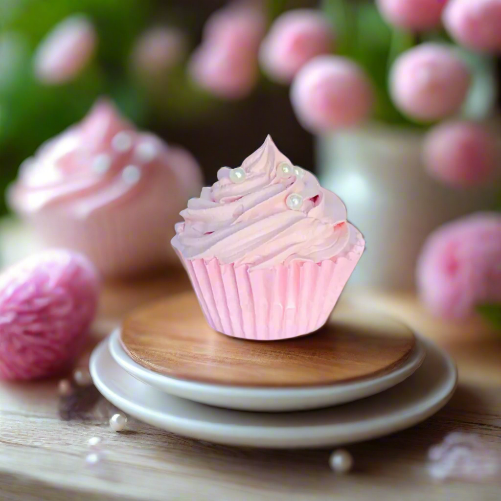Everything Dawn Fake Cupcakes Faux Cupcake Prop in Pink Sugar Plum