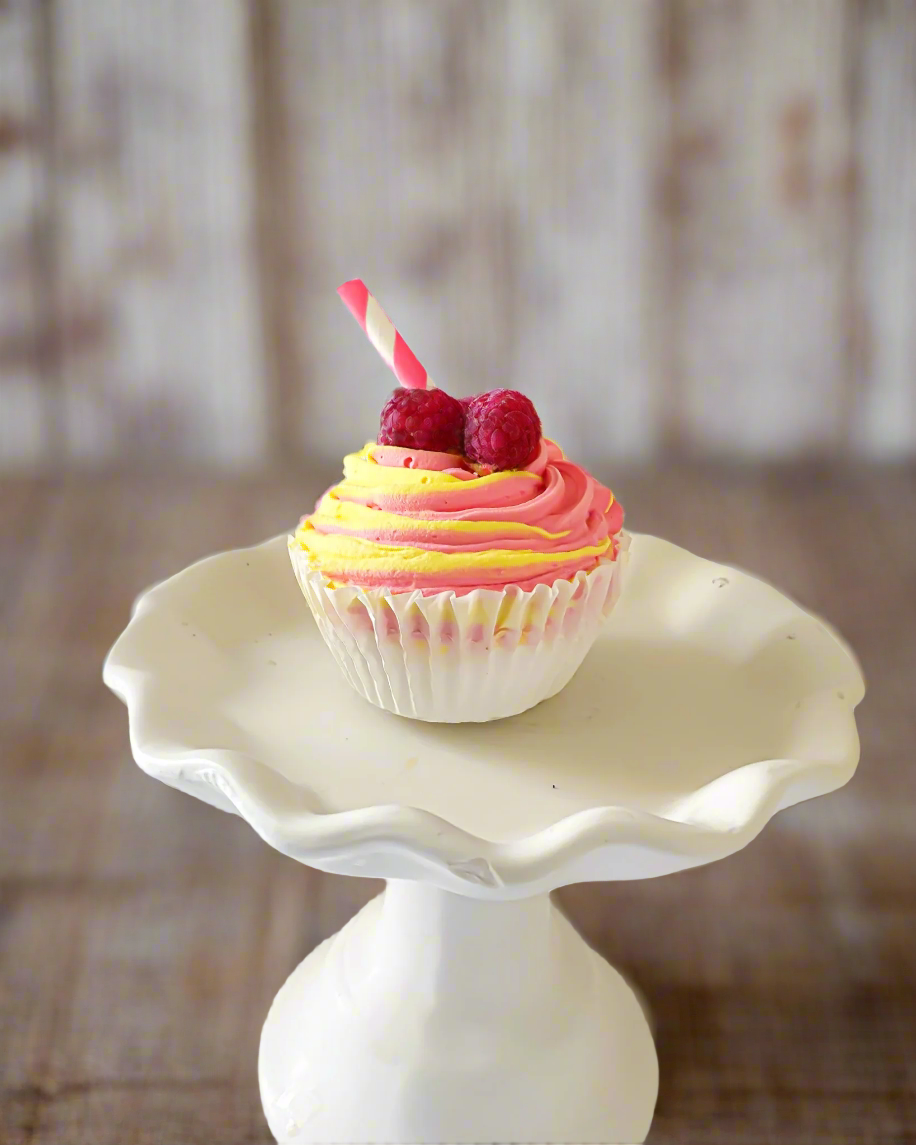 Everything Dawn Faux Cake Faux Cupcake in Raspberry Lemonade