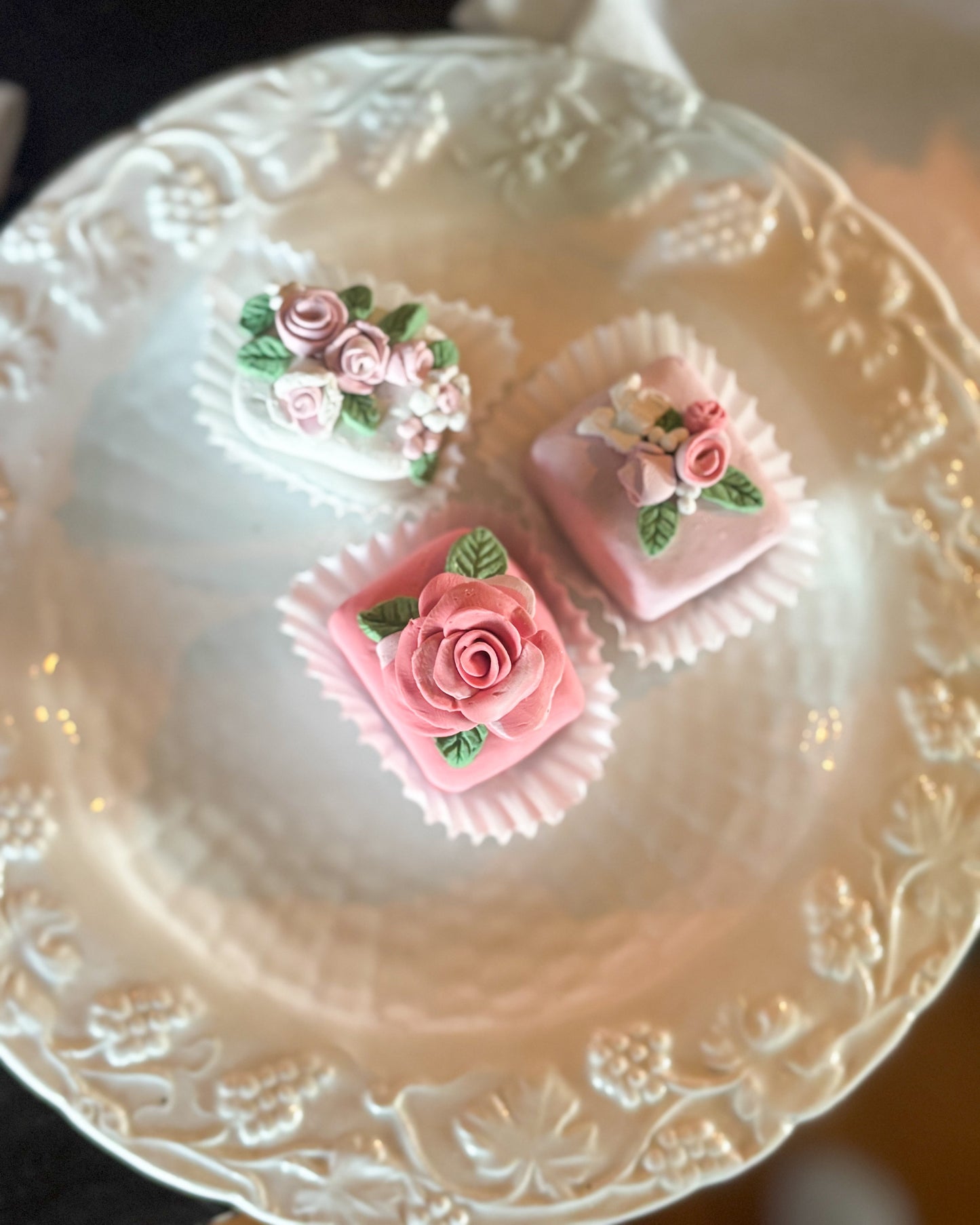 Everything Dawn Faux Petit Fours Pastel Tea Cakes