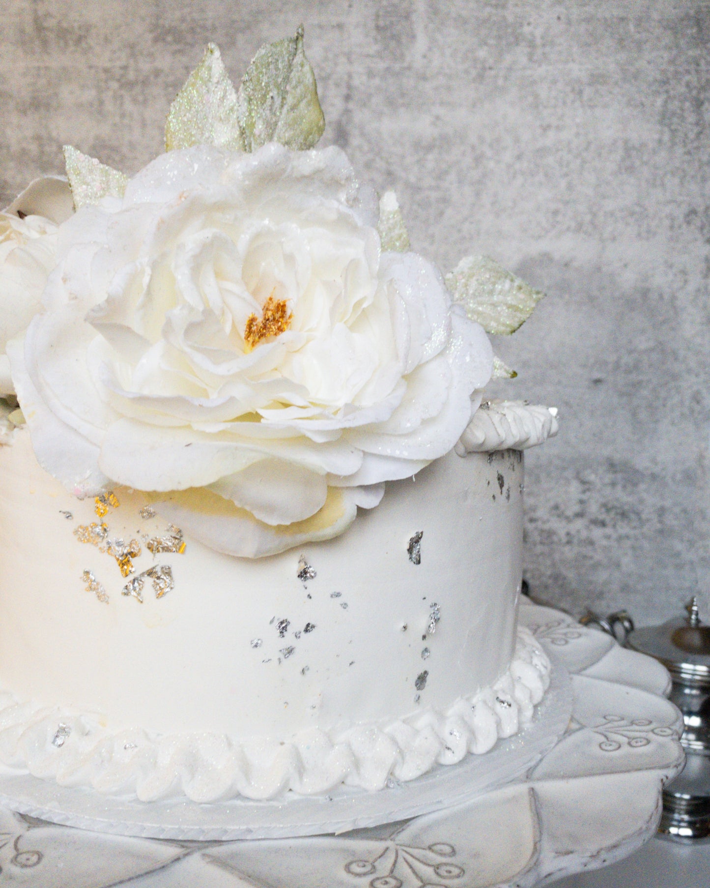 Everything Dawn Winter Blossom Elegance Faux Cake