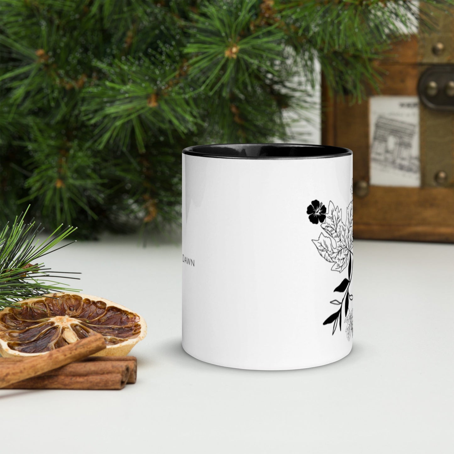 Everything Dawn Autumn Leaves Floral Mug