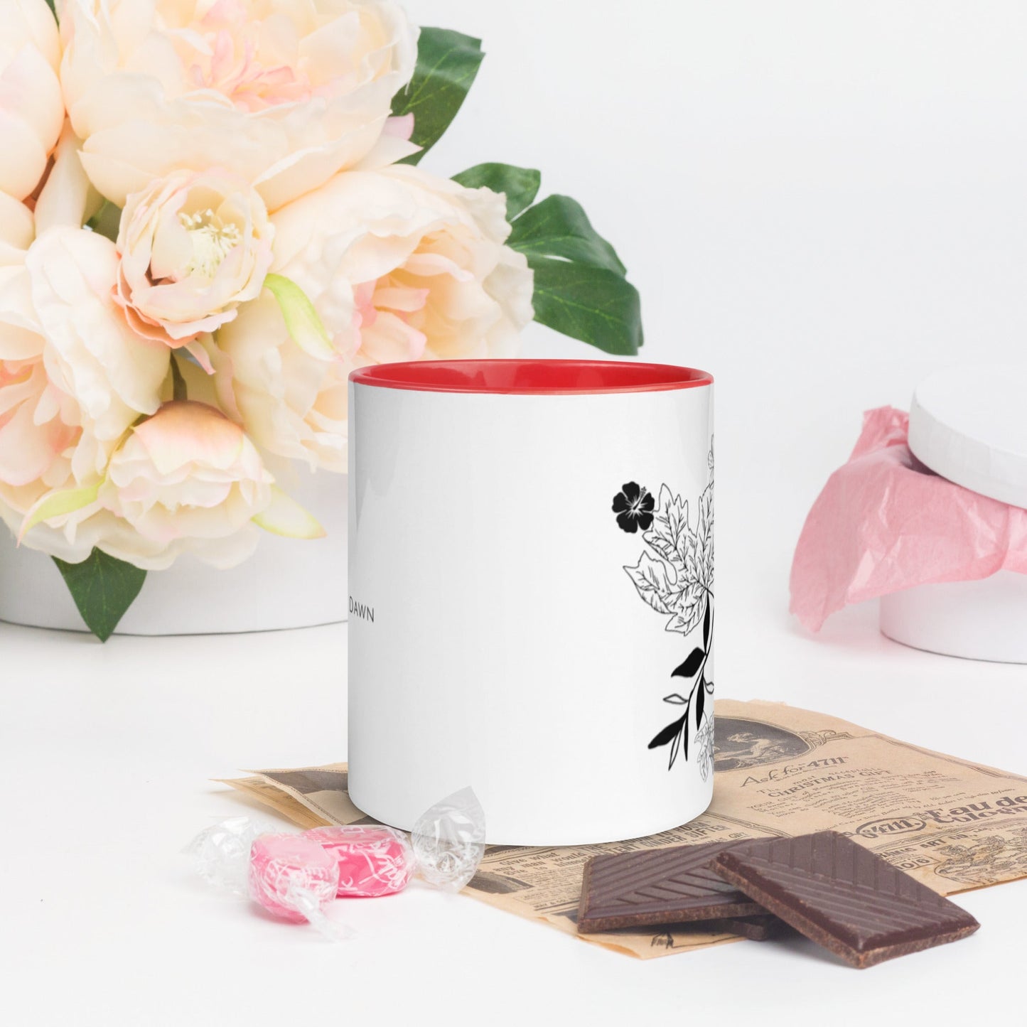 Everything Dawn Autumn Leaves Floral Mug