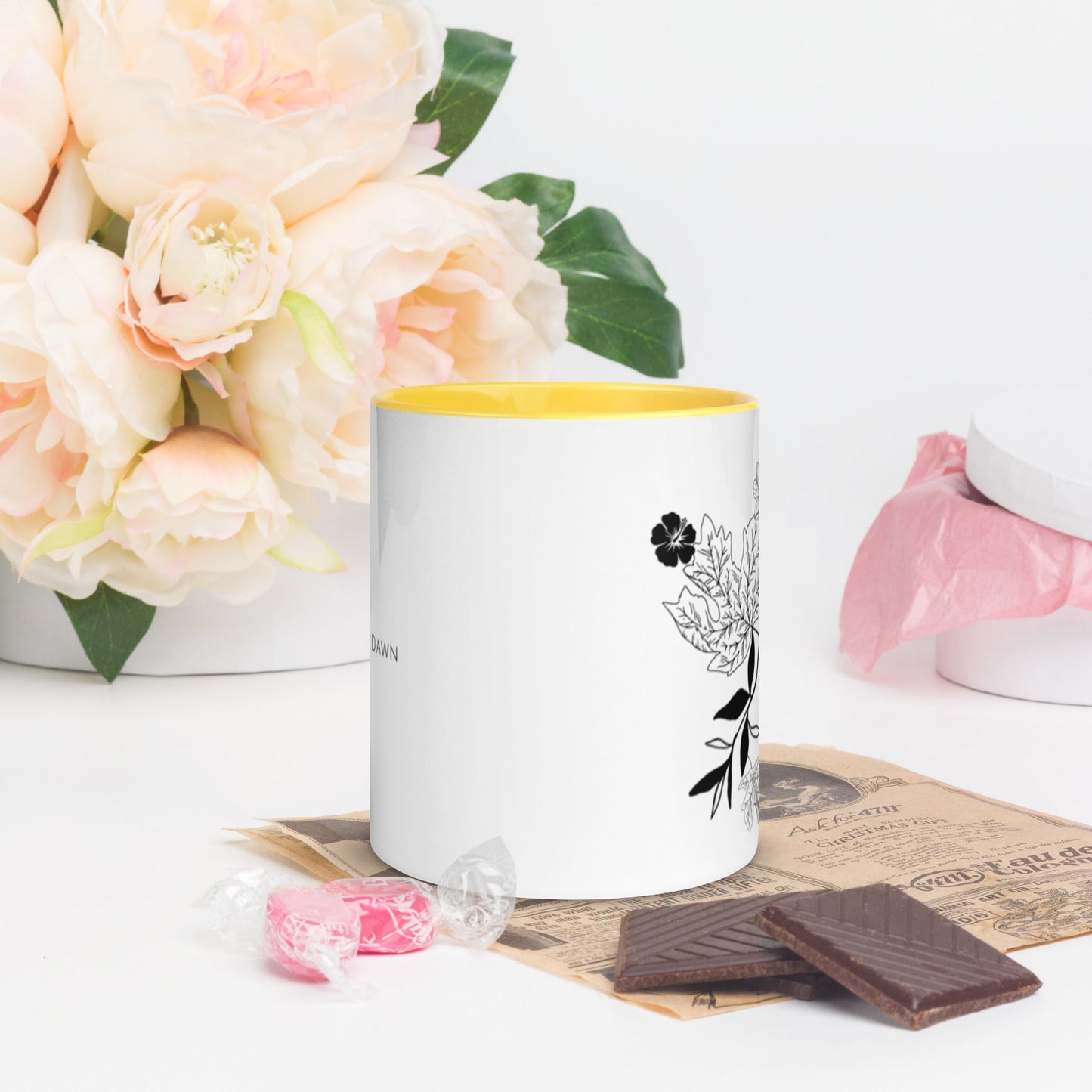 Everything Dawn Autumn Leaves Floral Mug