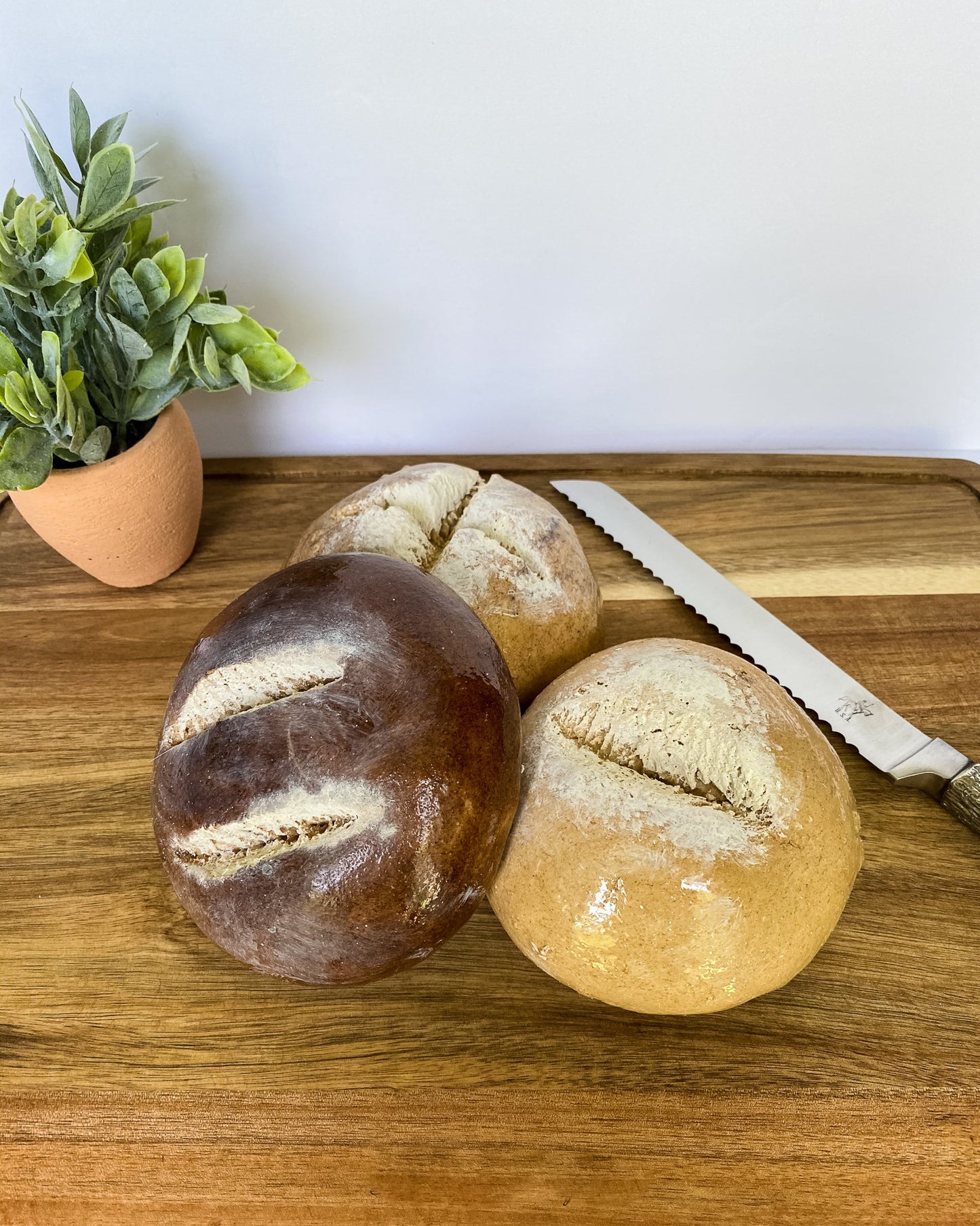 Everything Dawn Bakery Candle Treats Fake Bread Fake Rustic Round Bread Single Loaf