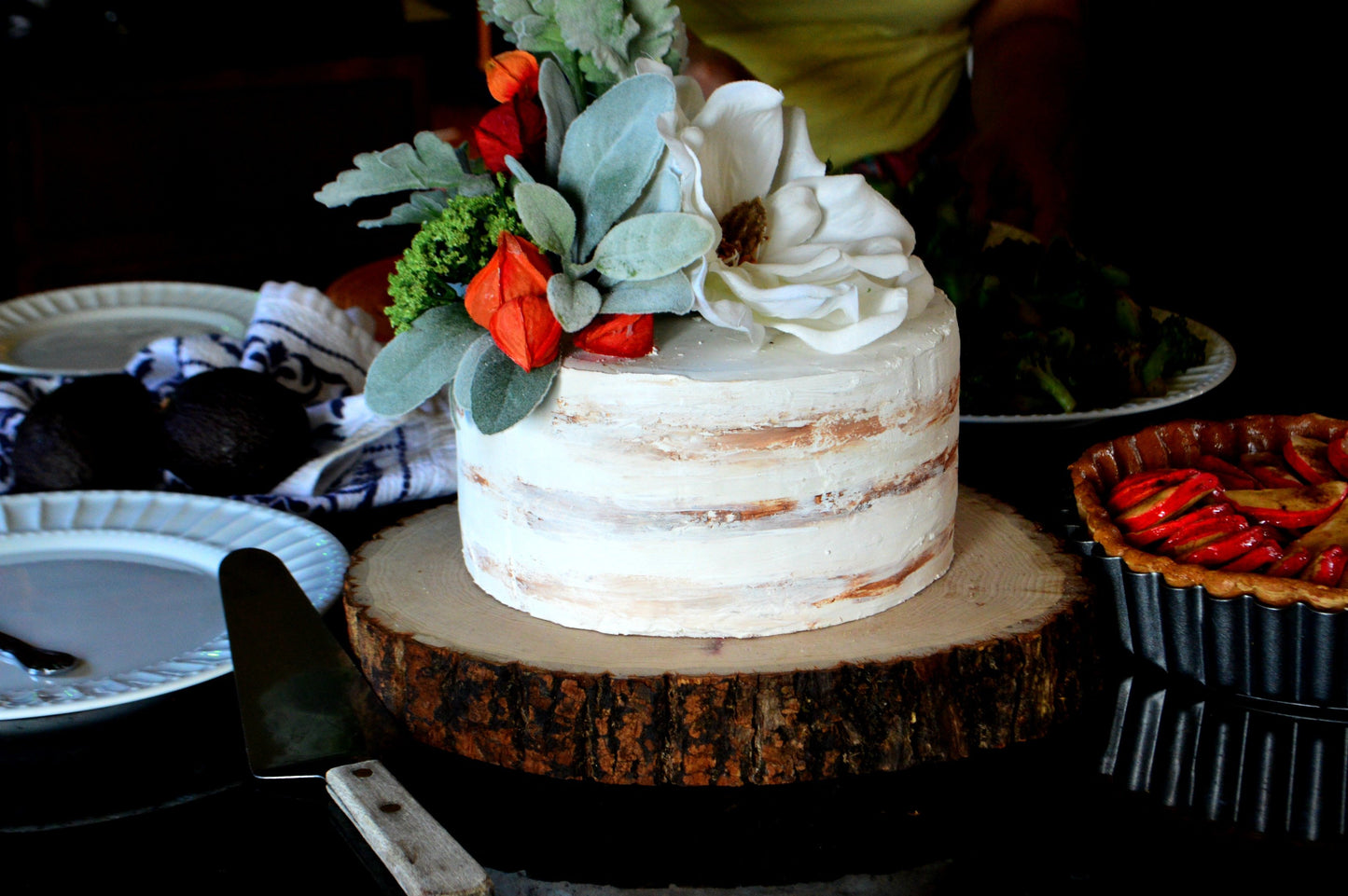 Everything Dawn Bakery Candle Treats Fake Cake Fake Cake in Greenery & Cream