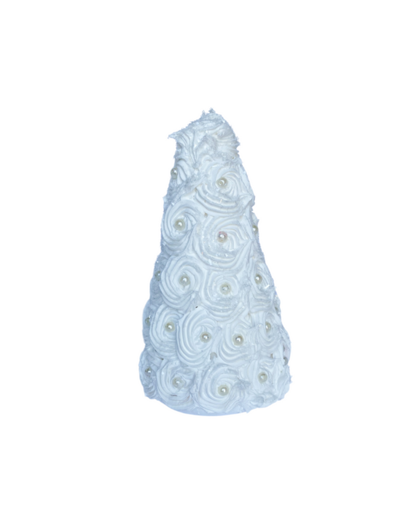 Everything Dawn Fake Cake 6 inch Faux Tree Cake in Glistening White