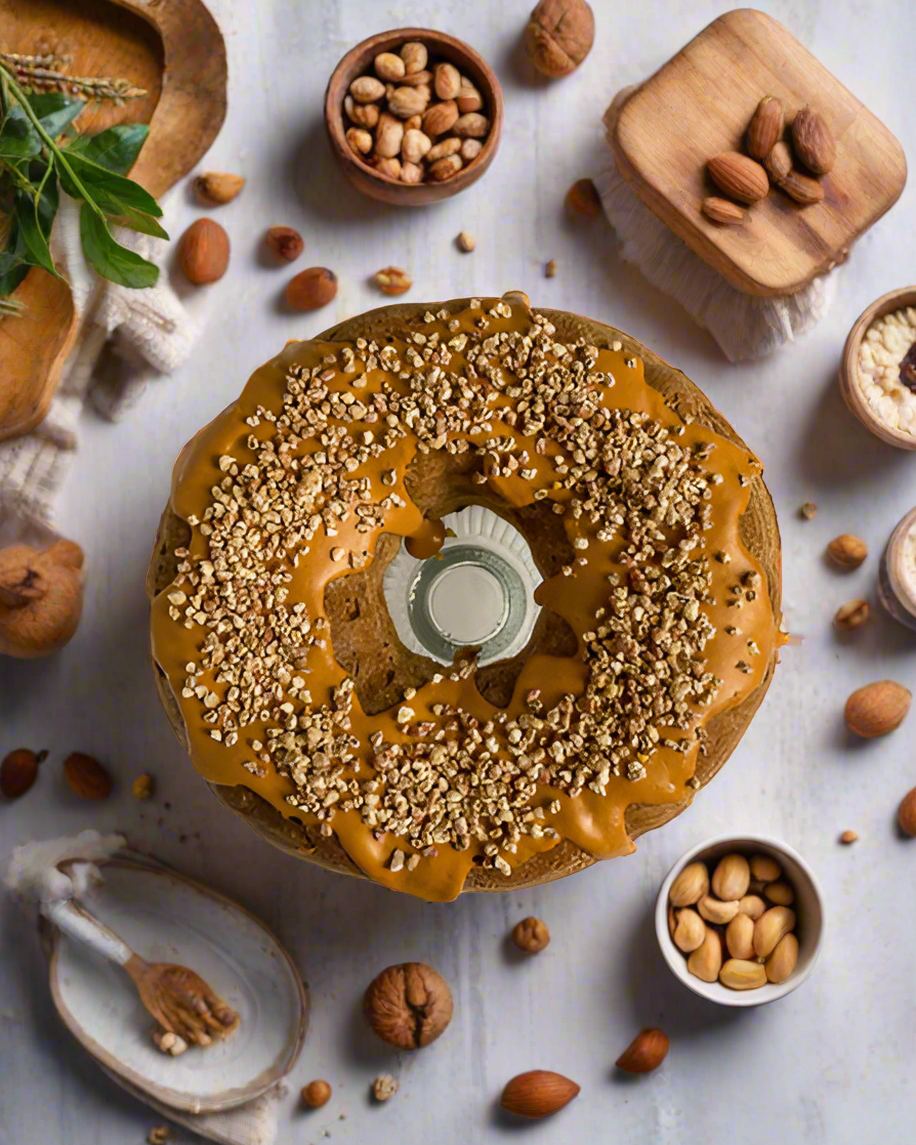 Everything Dawn Fake Cake Caramel Pecan Faux Bundt Cake from Everything Dawn
