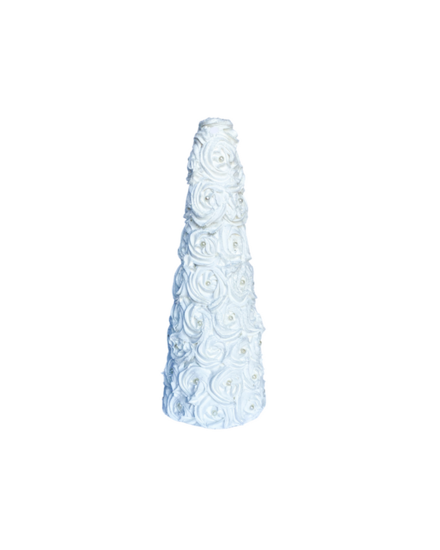 Everything Dawn Fake Cake Faux Tree Cake in Glistening White