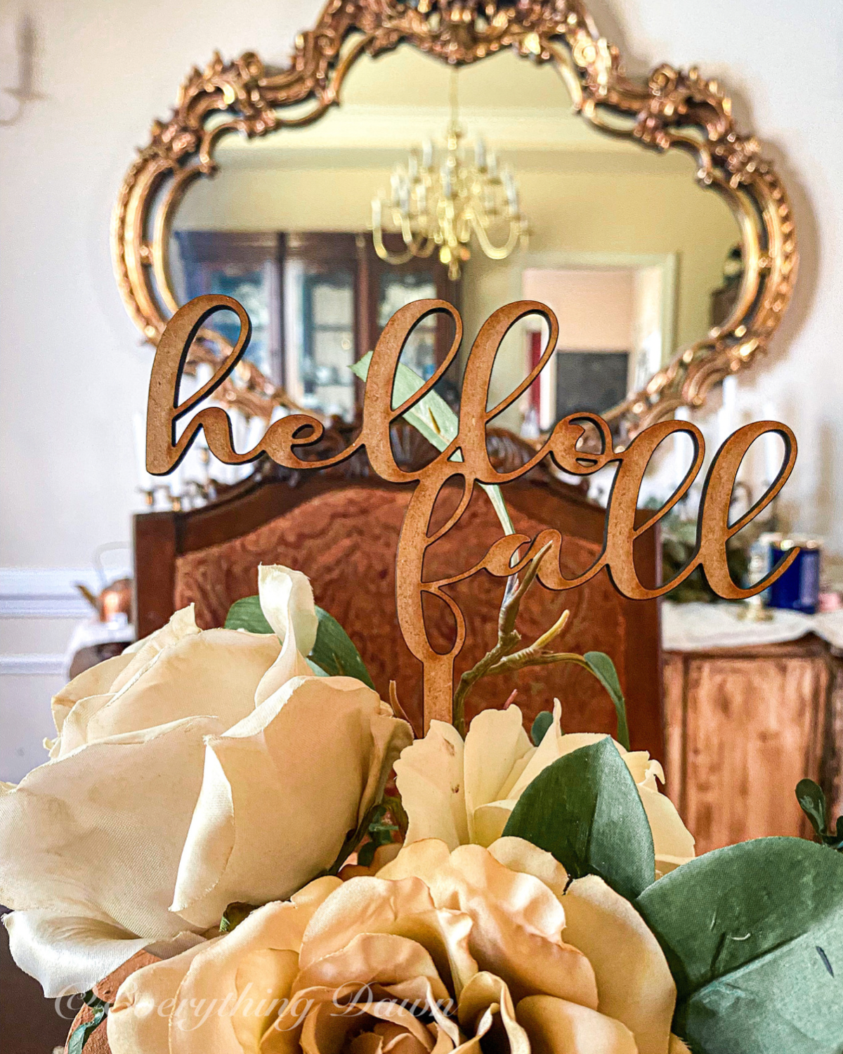 Everything Dawn Fake Cake Hello Fall Cake Topper