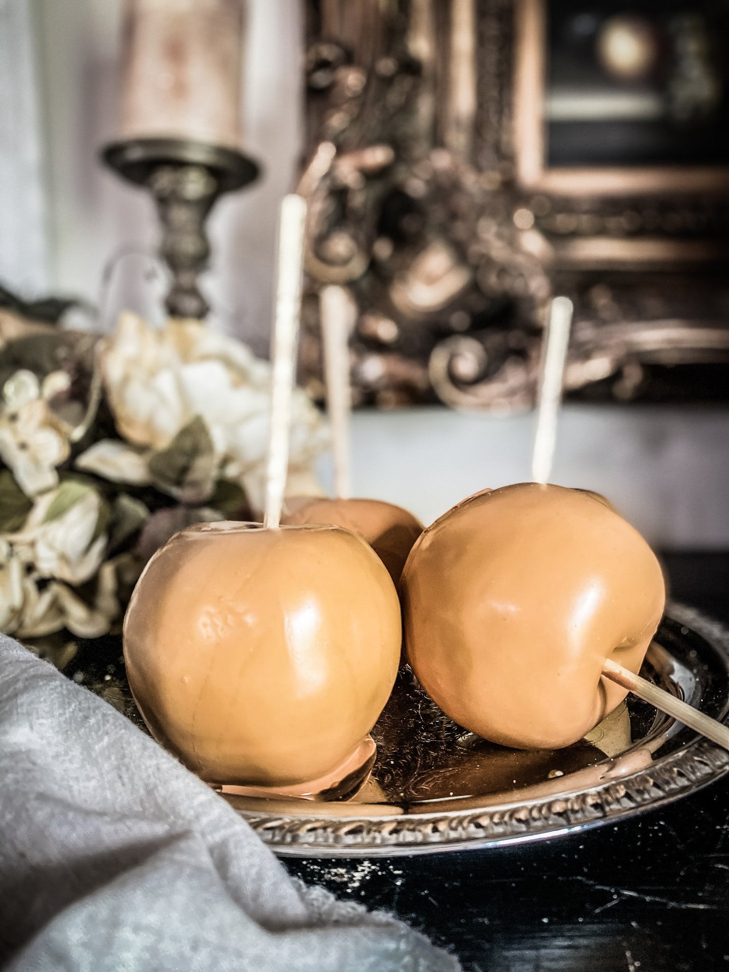 Everything Dawn faux candy apple Faux Caramel Apples