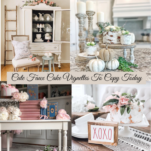 Cute Faux Cake Vignettes To Copy Today