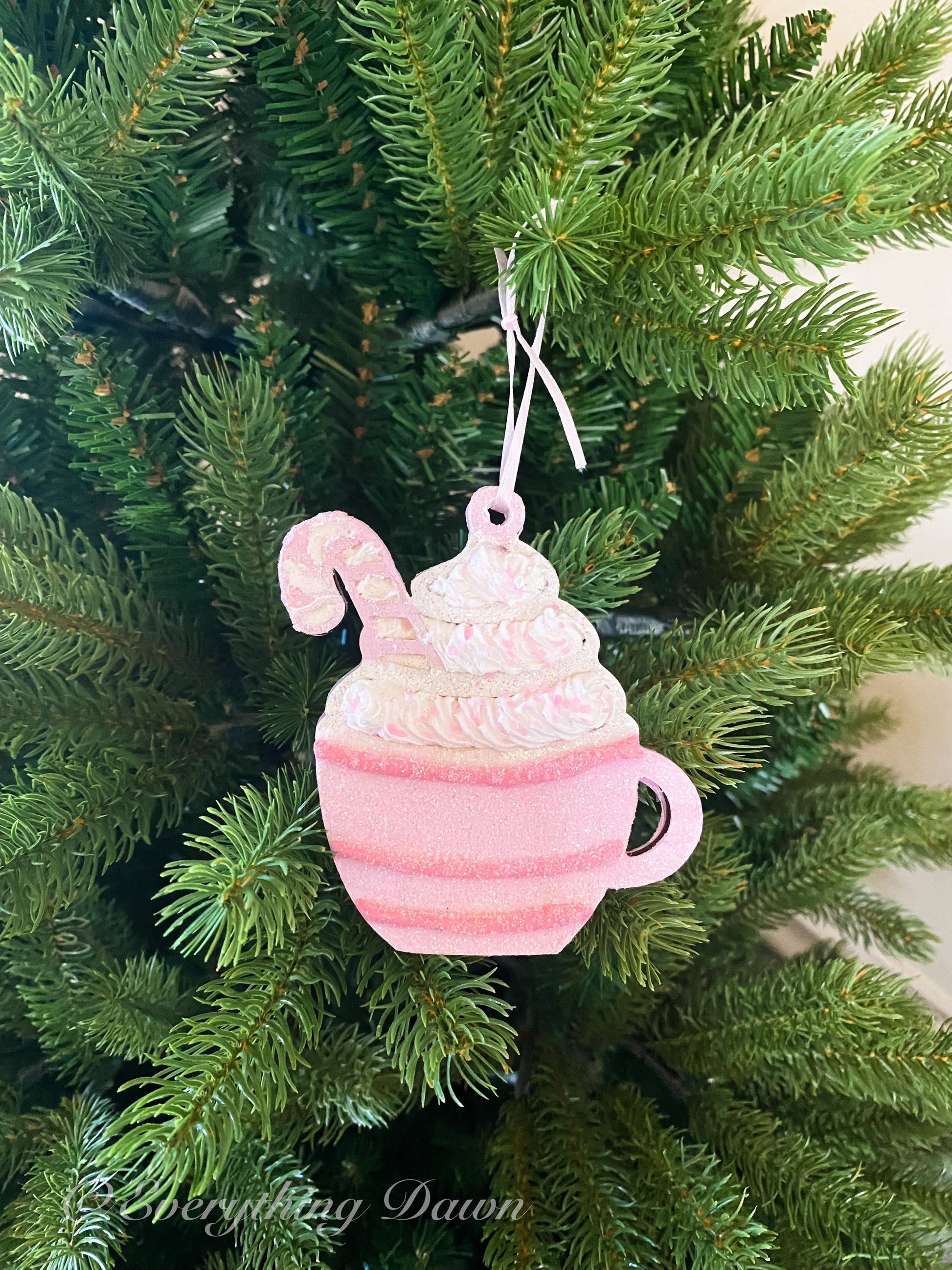 Everything Dawn Accessories Pink Mug Christmas Ornament