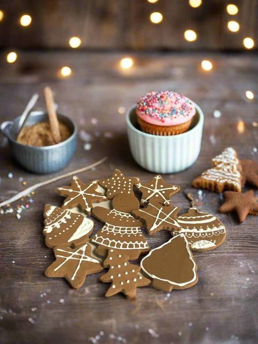 Everything Dawn Bakery Candle Treats Fake Cookies Gingerbread set of 6 Fake Cookies Gingerbread Christmas