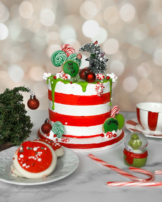 Everything Dawn Fake Cake Grinch Inspired Christmas Faux Cake