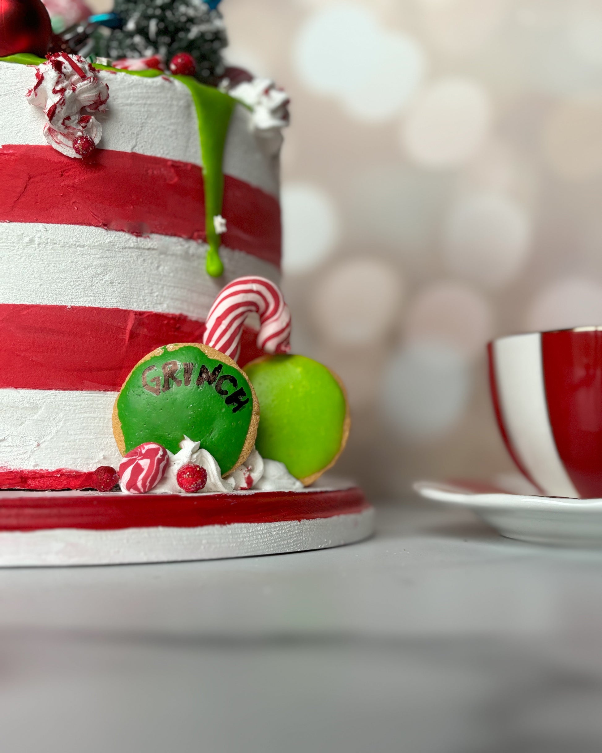 Everything Dawn Fake Cake Grinch Inspired Christmas Faux Cake