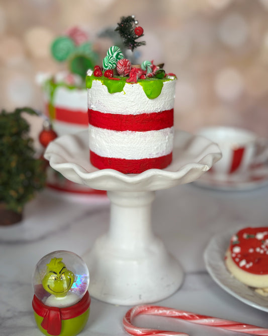 Everything Dawn Fake Cake Grinch Inspired Christmas Mini Faux Cake Decor