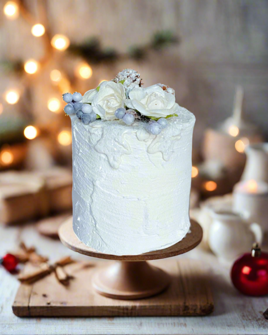 Everything Dawn Fake Cake Mini Faux Cake in Glistening Snow