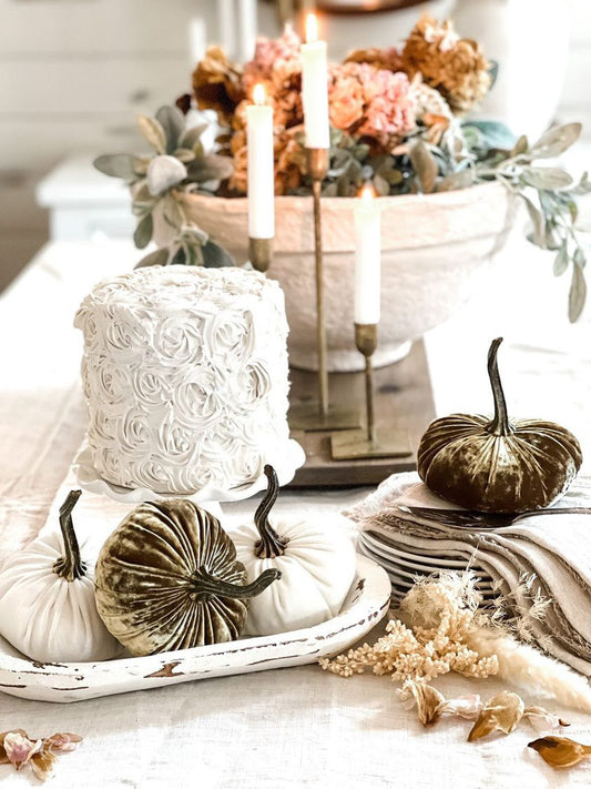 Everything Dawn Fake Cake White Rosette Faux Cake from Everything Dawn