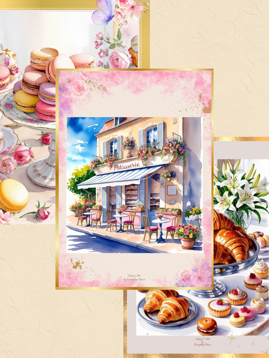 Everything Dawn Fakery Art Card Trio French Patisserie Collection