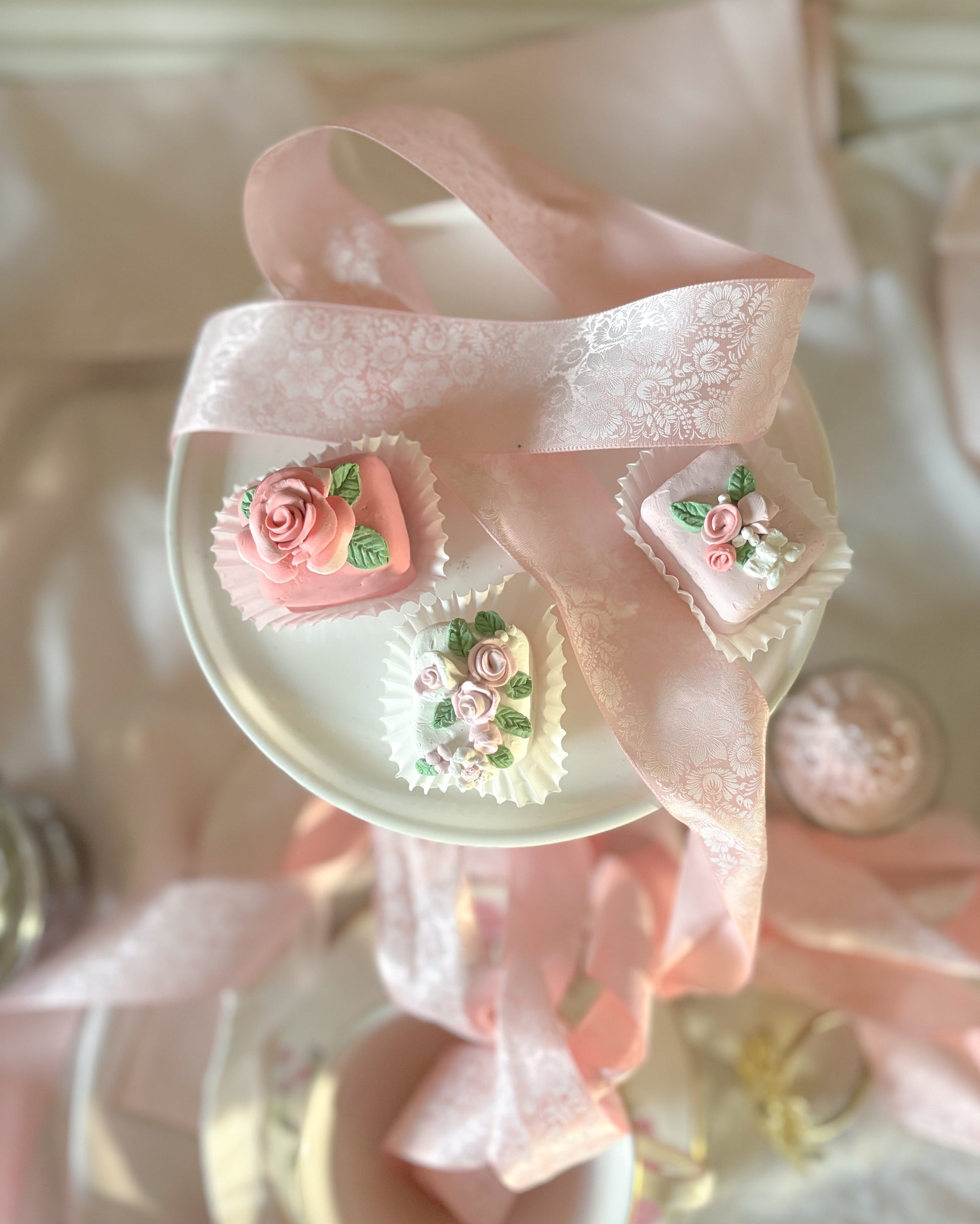 Everything Dawn Faux Petit Fours Pastel Tea Cakes