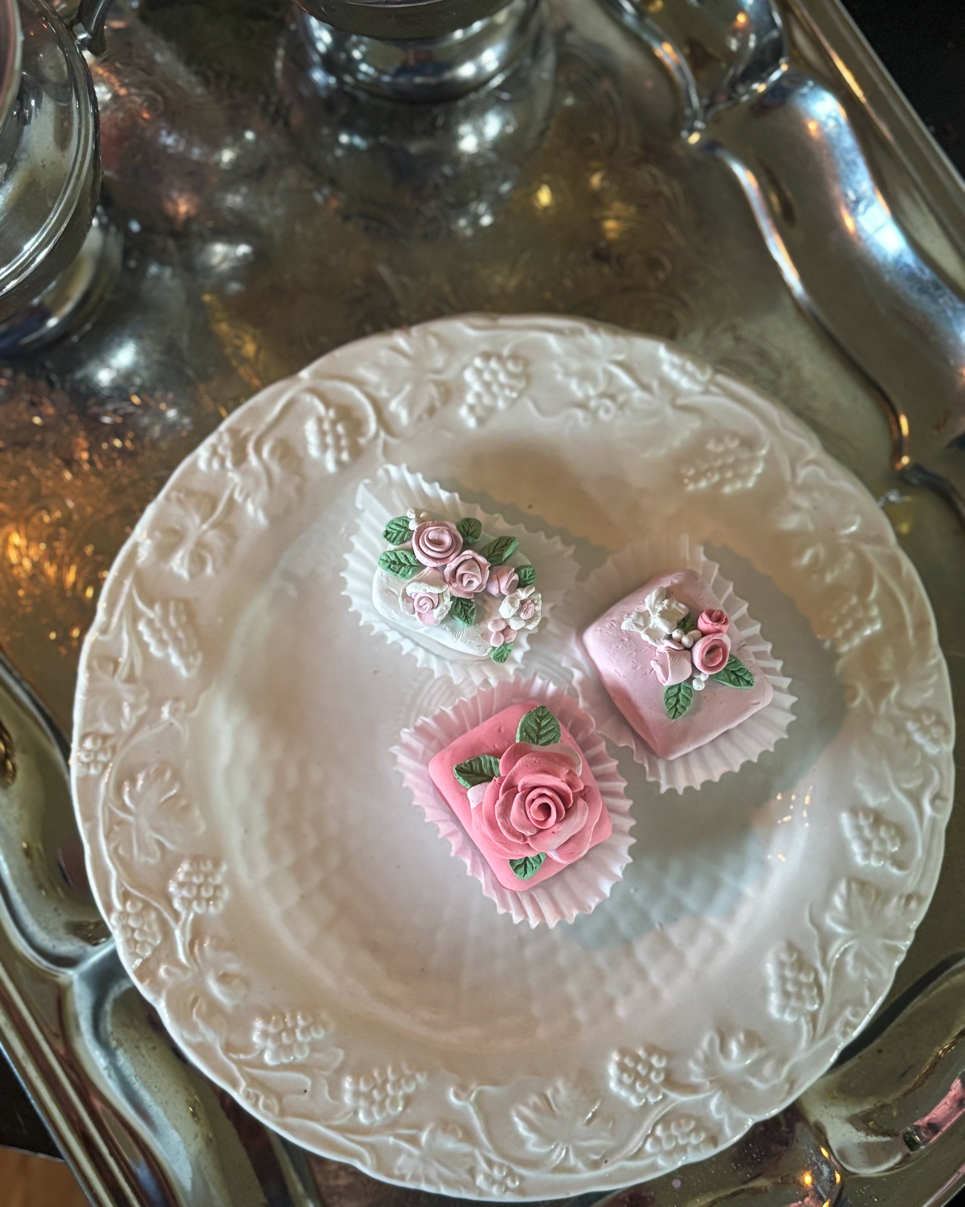 Everything Dawn Faux Petit Fours Pastel Tea Cakes