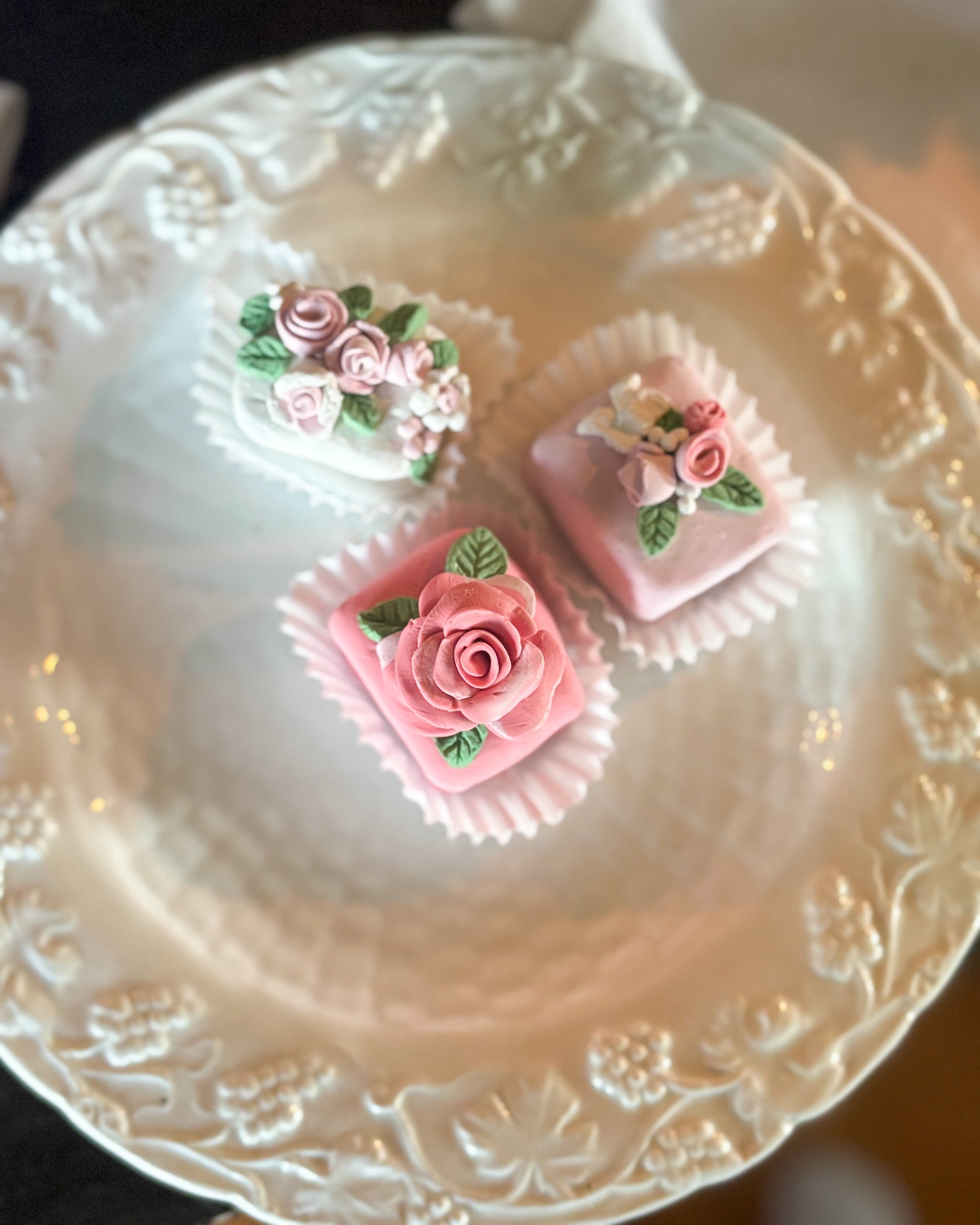 Everything Dawn Faux Petit Fours Pastel Tea Cakes