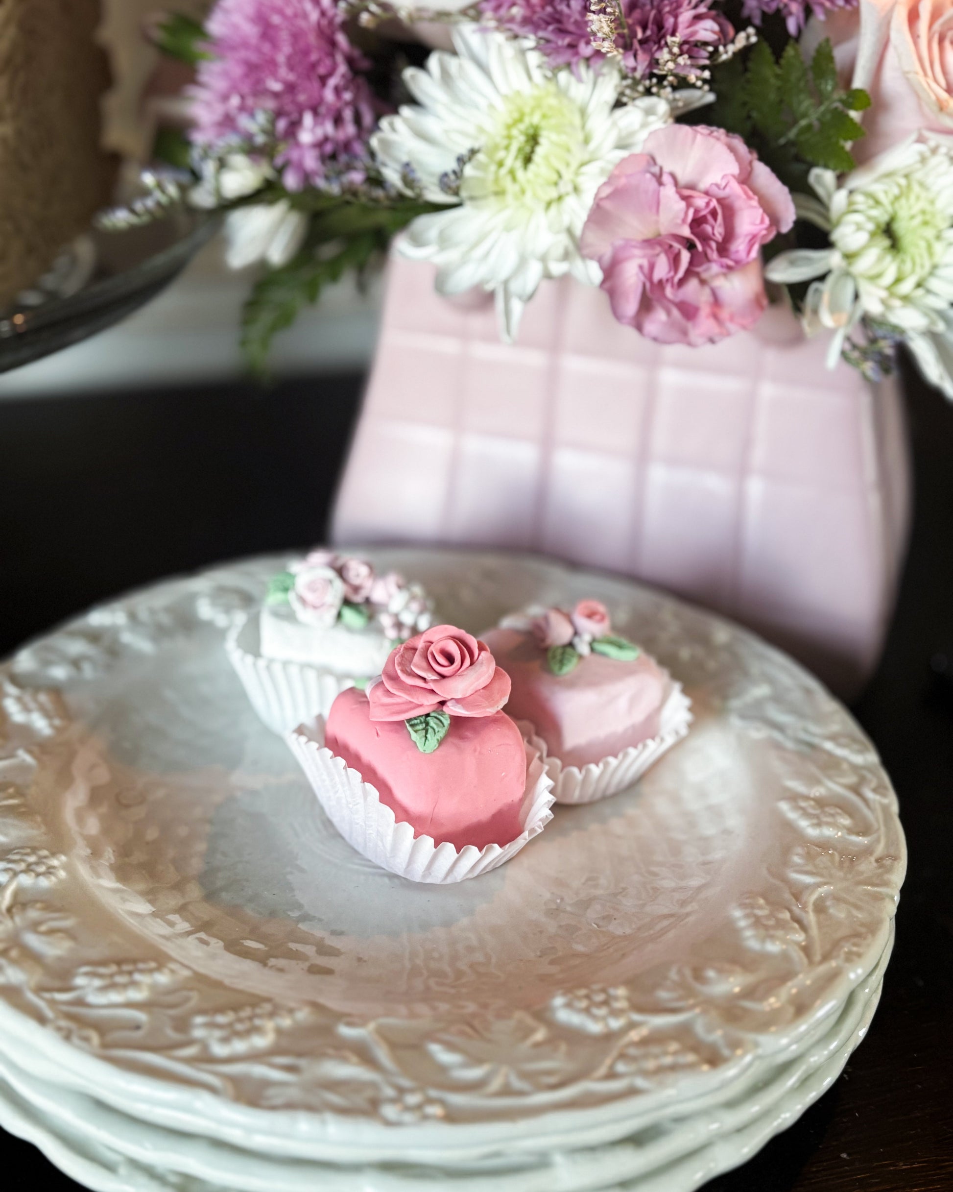 Everything Dawn Faux Petit Fours Pastel Tea Cakes