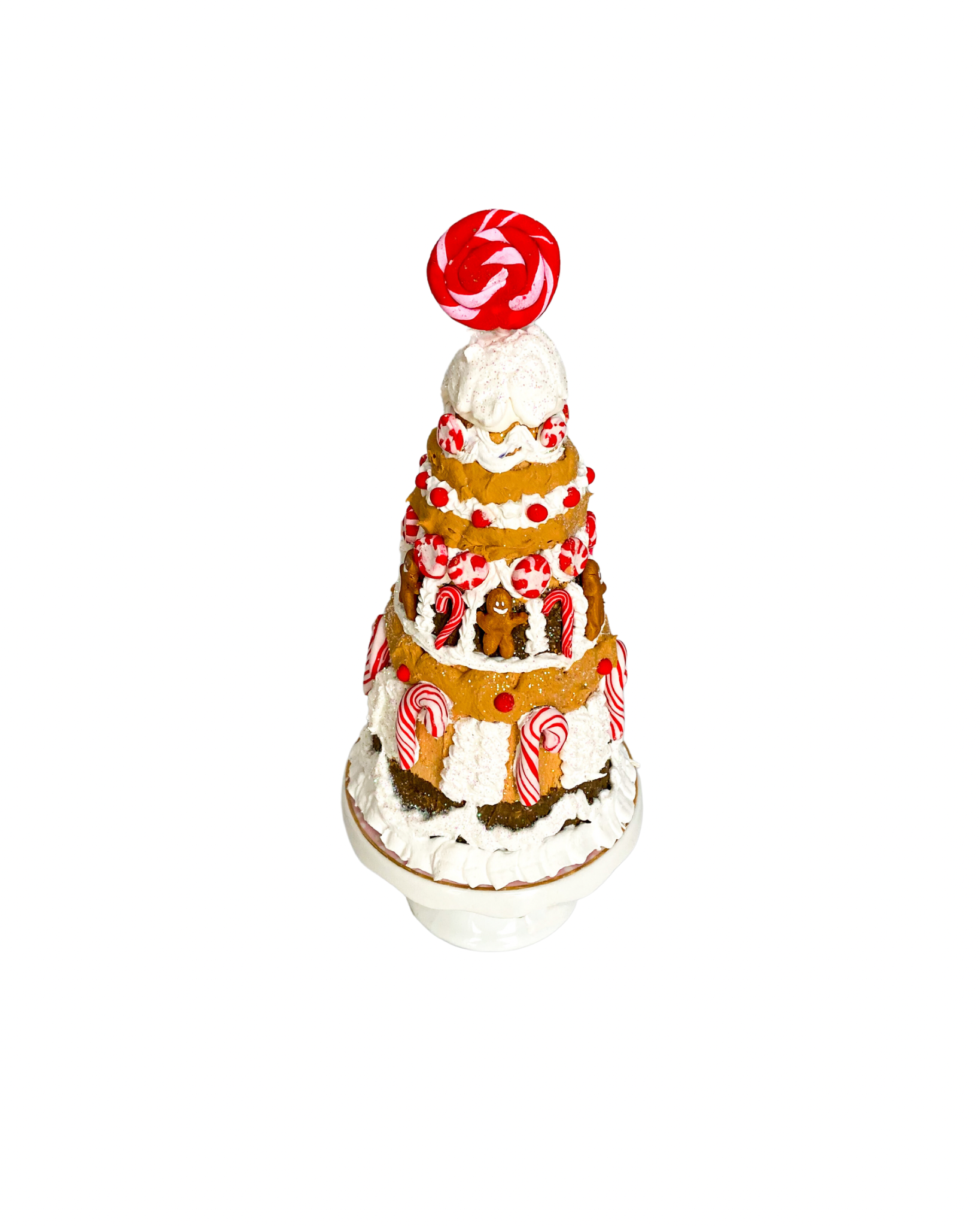 Everything Dawn Table Decor Candy Cane Lane Gingerbread Tabletop Christmas Tree With Stand