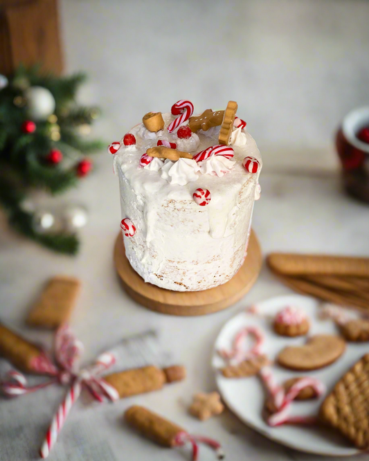 Everything Dawn Table Decor Candy Lane Gingerbread Mini Fake Cake