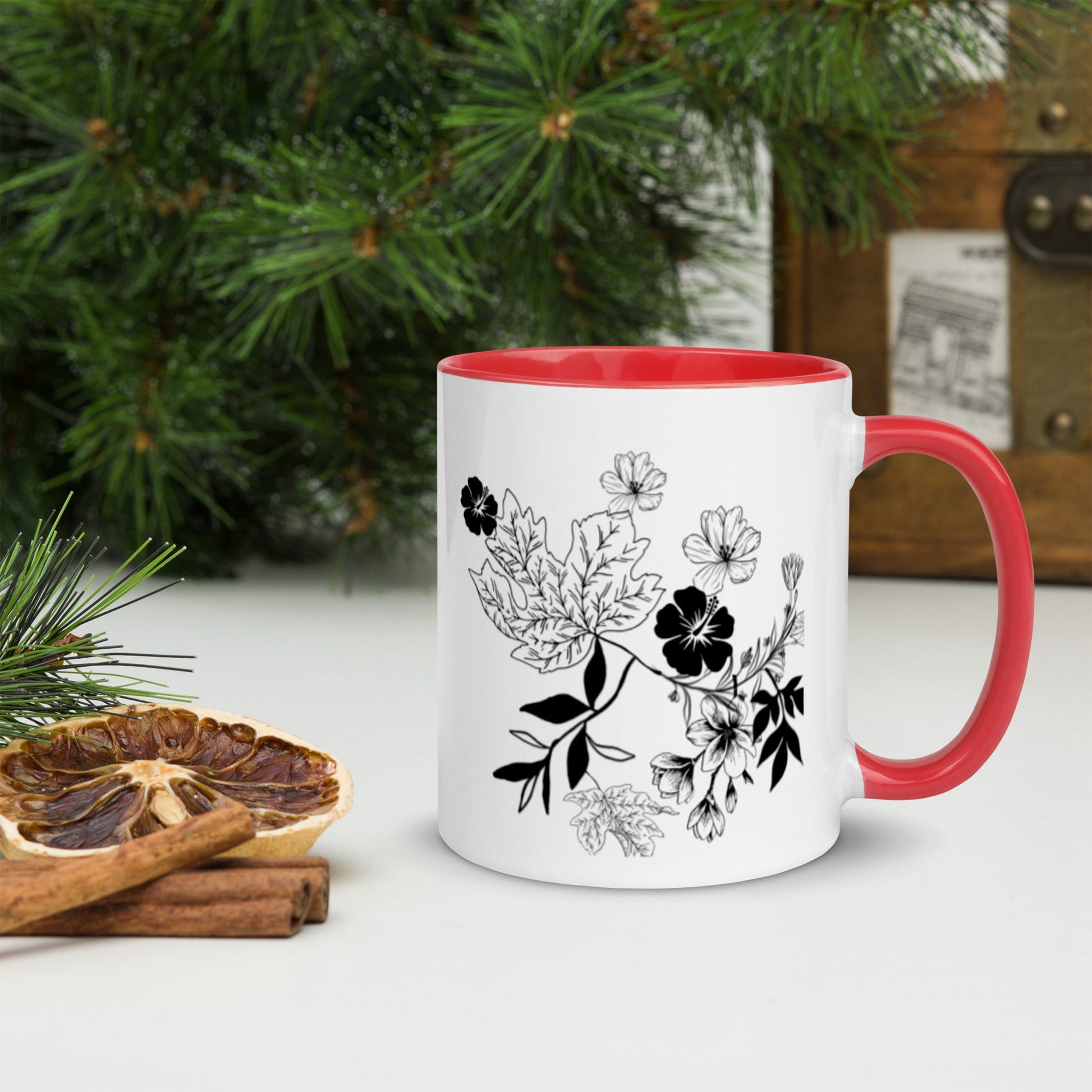 Everything Dawn Autumn Leaves Floral Mug