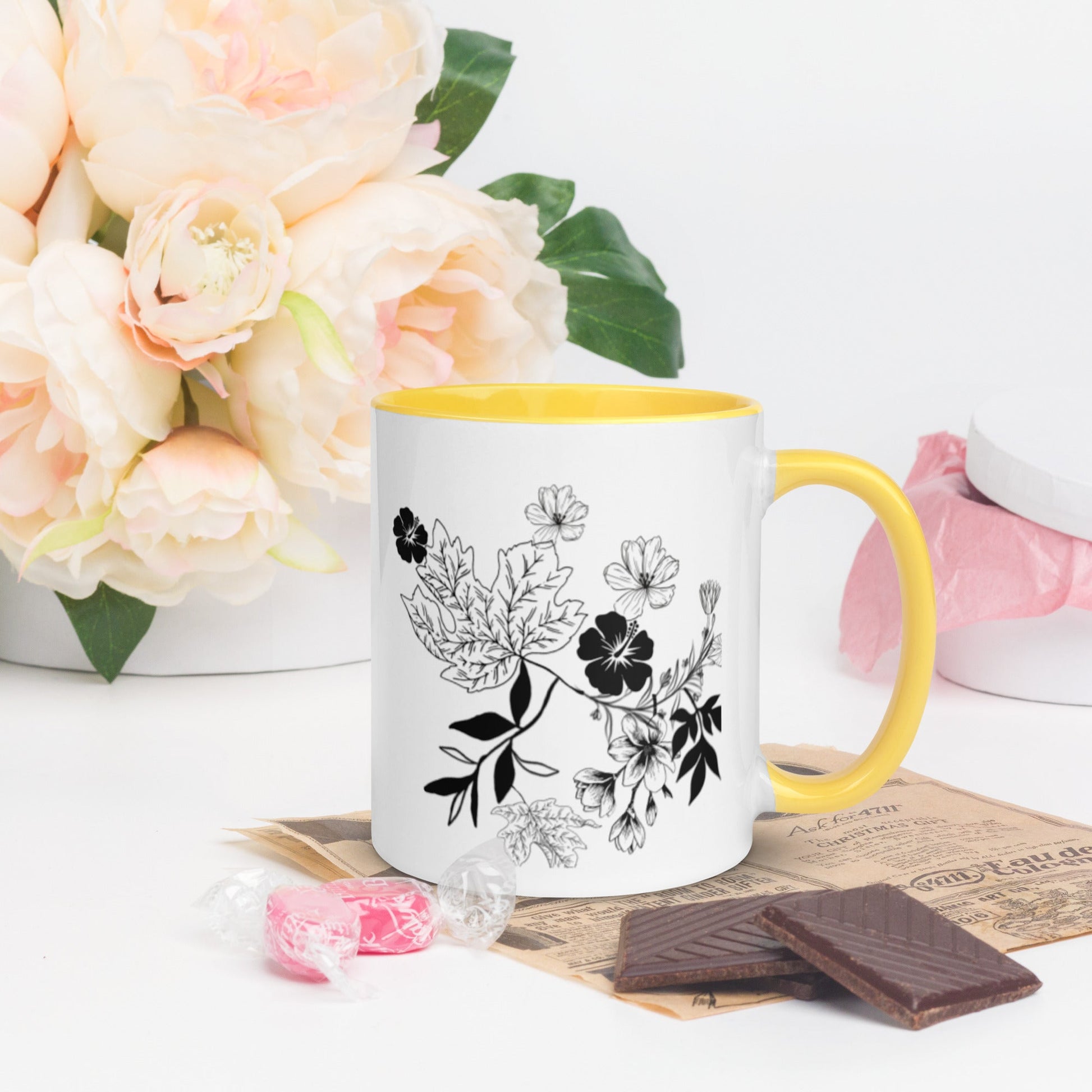 Everything Dawn Autumn Leaves Floral Mug