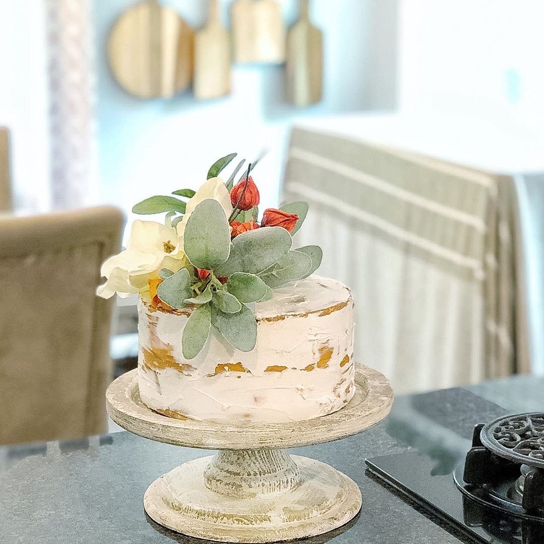 Everything Dawn Bakery Candle Treats Fake Cake Fake Cake in Greenery & Cream