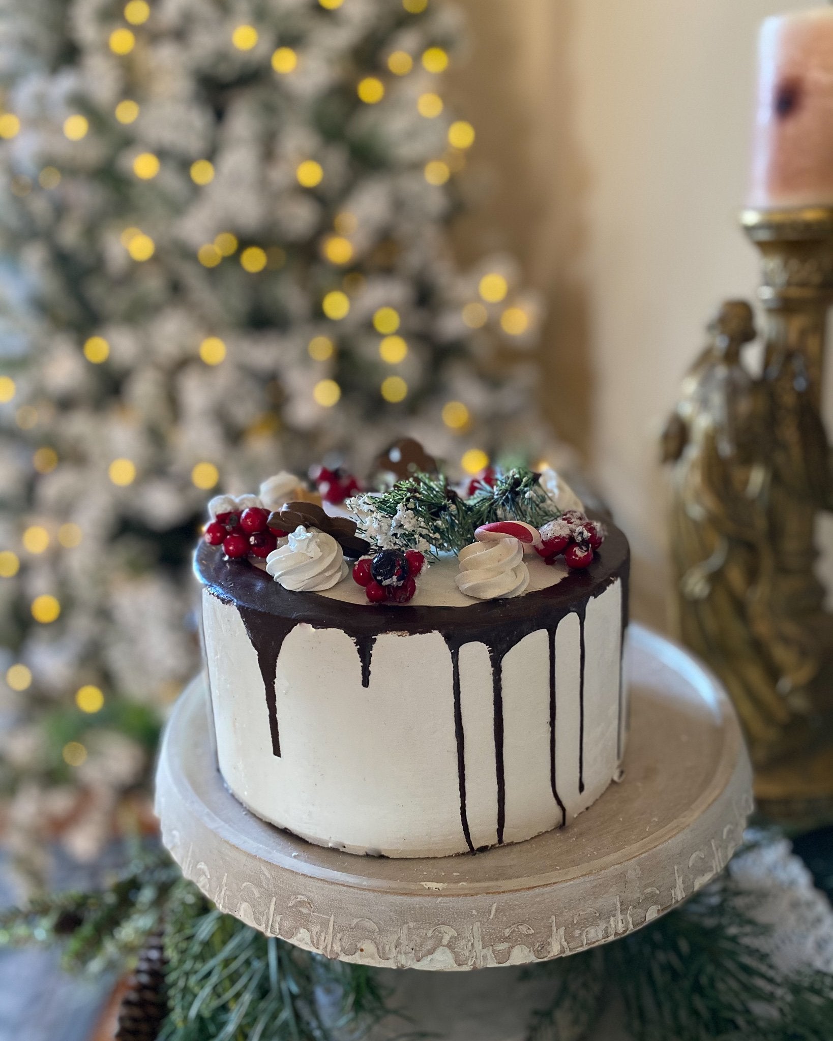 Everything Dawn Bakery Candle Treats Fake Cake Faux Cake in Christmas Sweets
