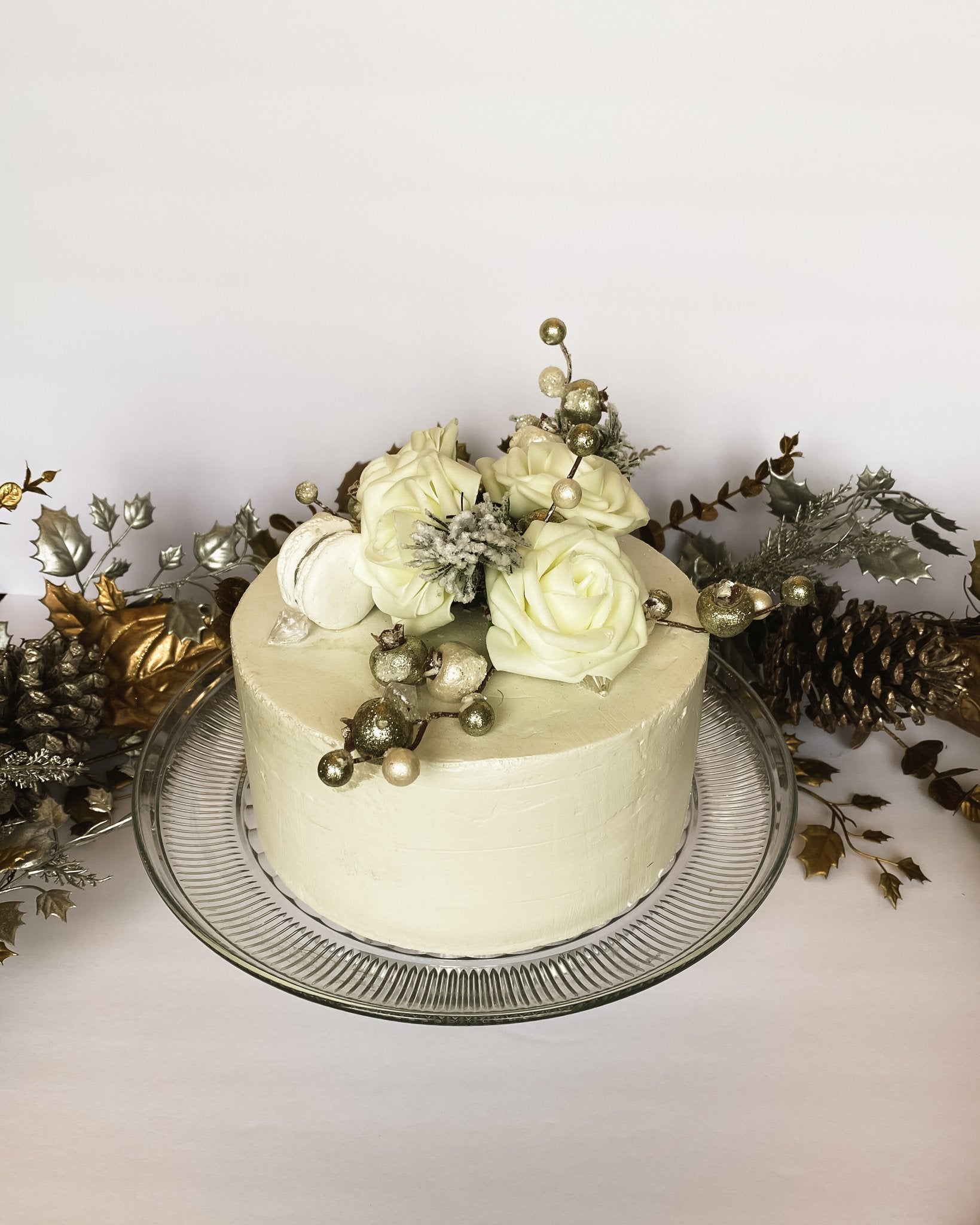Everything Dawn Bakery Candle Treats Fake Cake Faux Cake in Winter Rose