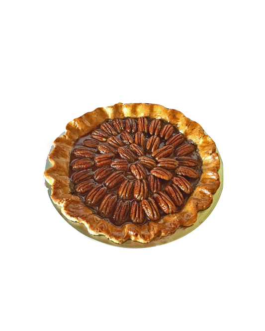 Everything Dawn Bakery Candle Treats Fake Pie Silver Pan Faux Pecan Pie from Everything Dawn
