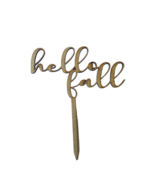 Everything Dawn Fake Cake Hello Fall Cake Topper