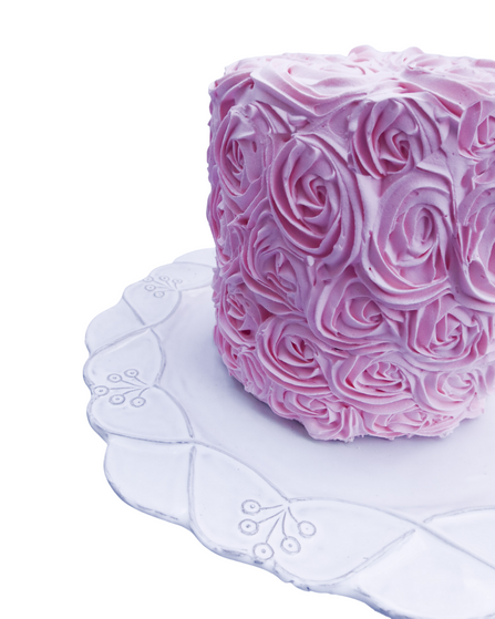 Everything Dawn Fake Cake Pink Rosette Faux Cake from Everything Dawn