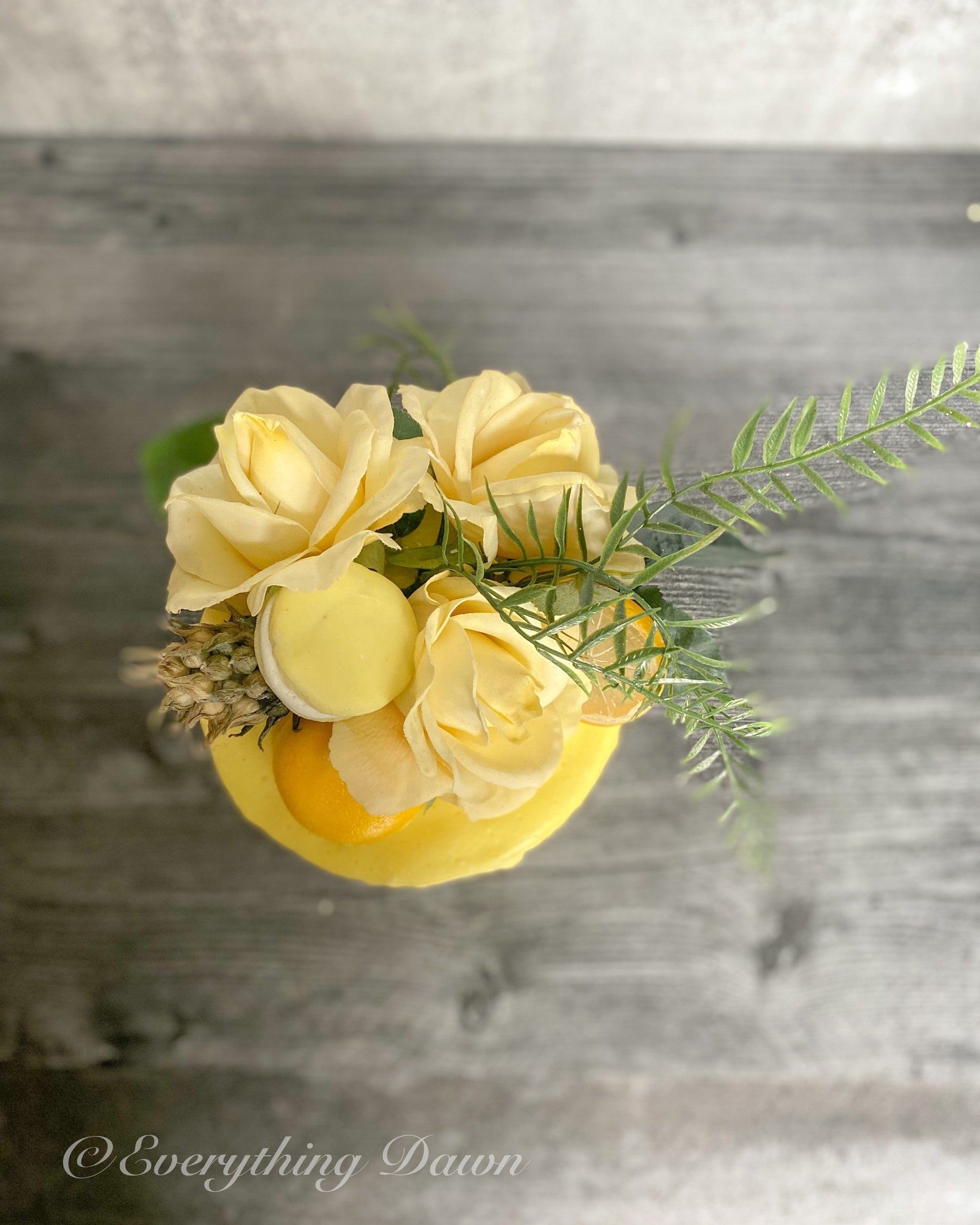 Everything Dawn Lemon Fake Cake Floral
